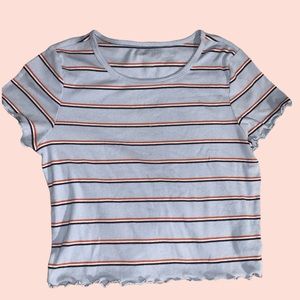 4 for 20: Blue Striped AE Shirt